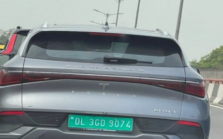 दिल्ली के करोल बाग में दिखीं टेस्ला कार, अशनीर ग्रोवर ने शेयर की तस्वीर