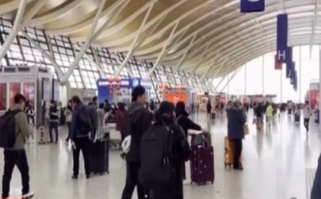 वसंत त्योहार की छुट्टियों में चीन आने-जाने वाले यात्रियों की भारी भीड़