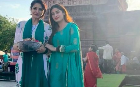 रवीना ने बेटी राशा के साथ महाराष्ट्र के घृष्णेश्वर और त्र्यंबकेश्वर ज्योतिर्लिंग के किए दर्शन
