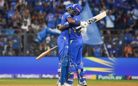 ईपीएल 2024 : इशान, सूर्या के धमाकेदार पचासे से मुंबई इंडियंस ने आरसीबी को 7 विकेट से हराया