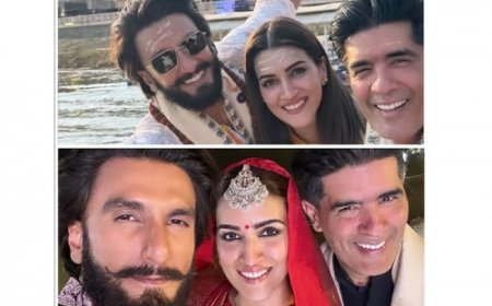 रणवीर सिंह, कृति सैनन ने वाराणसी के नमो घाट पर मनीष मल्होत्रा के शो में जलवा बिखेरा