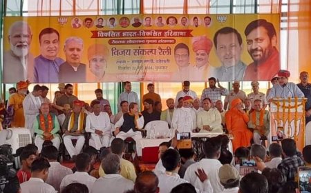 कमल खिला दो, हम हरियाणा को दुनिया में चमका देंगे : नितिन गडकरी