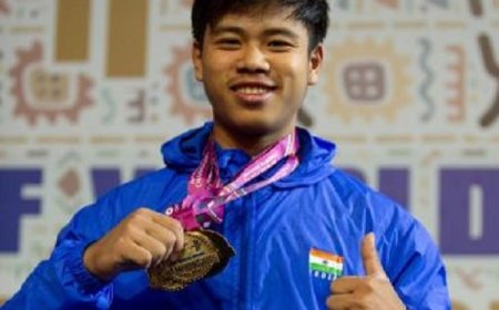 आईडब्ल्यूएफ विश्व युवा चैंपियनशिप: बेदाब्रत भराली ने पुरुषों के 73 किग्रा भार वर्ग में जीता स्वर्ण