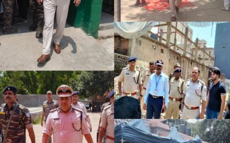 रांची एसएसपी मतदान केंद्रों का कर रहे निरीक्षण, मतदाताओं के लिए लगवाए टेंट