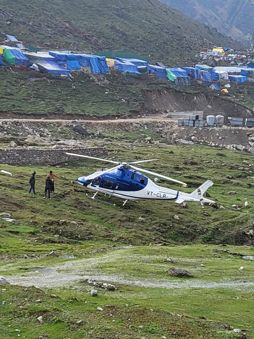 (अपडेट) केदारनाथ धाम में हेलिकॉप्टर की इमरजेंसी लैंडिंग, पायलट की सूझबूझ से बाल-बाल बचे श्रद्धालु