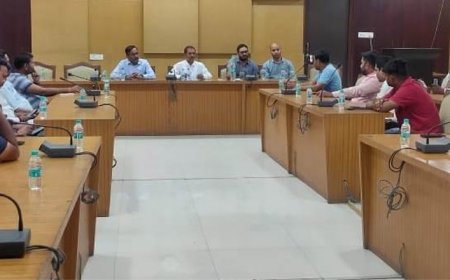 ई वे बिल के संबंध मे ट्रांसपोर्टर्स की बैठक