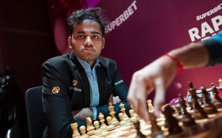 विश्व लाइव फिडे रेटिंग सूची में चौथे स्थान पर पहुंचे अर्जुन, करियर की सर्वोच्च 2771.2 रेटिंग हासिल की