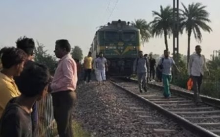 शामली से दिल्ली जा रही ट्रेन की चपेट में आकर तीन युवकों की मौत