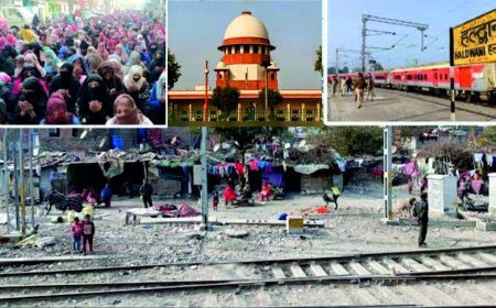 उत्तराखंड के हल्द्वानी में रेलवे ट्रैक के पास रहने वाले निवासियों की निष्कासन प्रक्रिया पर सुप्रीम कोर्ट का आदेश: तत्काल राहत