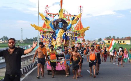 दिल्ली-जयपुर हाईवे पर दुर्घटना के बाद कांवड़ यात्रा के दौरान ट्रैफिक प्रबंधन के लिए पुलिस ने ड्रोन की तैनाती की