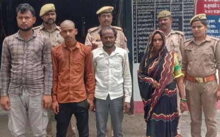 उत्तर- प्रदेश में एक पत्नी ने 3 प्रेमियों के साथ मिलकर की पति की हत्या