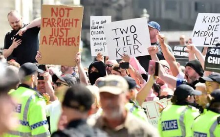 ब्रिटेन में 13 साल में हुआ सबसे बड़ा दंगा !