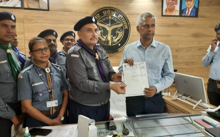 स्काउट गाइड के पदाधिकारियों ने की जिलाधिकारी के साथ मुलाकात