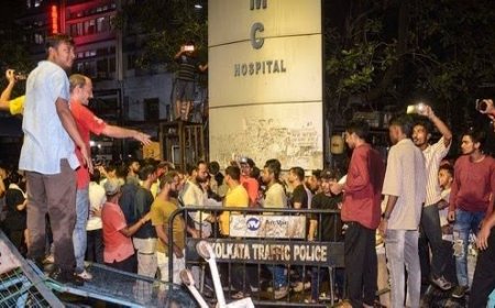 डॉक्टर की हत्या के खिलाफ विरोध प्रदर्शन में हिंसा