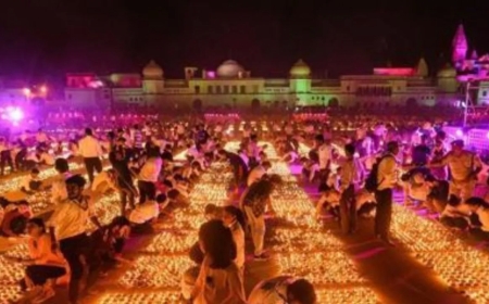 28 लाख दीयों से जगमग हुई अयोध्या बना नया रिकॉर्ड