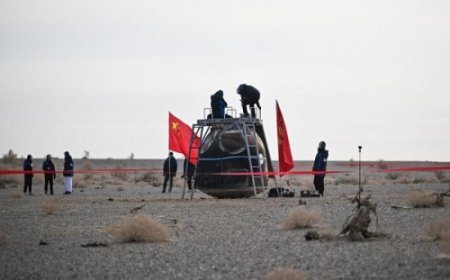 शेनचो-20 अंतरिक्ष यान तोंगफेंग लैंडिंग साइट पर सुरक्षित और सफलतापूर्वक लौटा