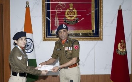 सशस्त्र सीमा बल ने राष्ट्रीय खेलों में उत्कृष्ट प्रदर्शन करने वाले खिलाड़ियों को किया सम्मानित