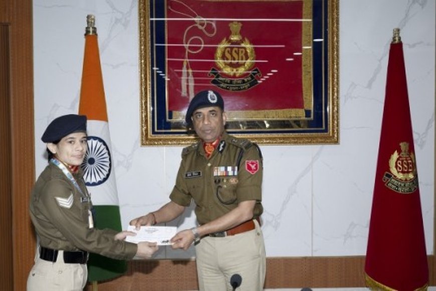 सशस्त्र सीमा बल ने राष्ट्रीय खेलों में उत्कृष्ट प्रदर्शन करने वाले खिलाड़ियों को किया सम्मानित