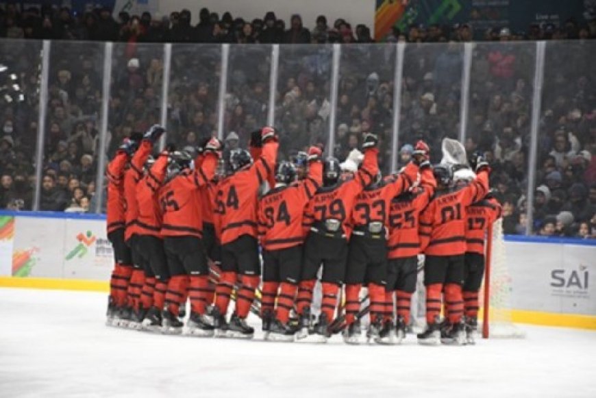 केआईडब्ल्यूजी 2026: चंडीगढ़ को 3-2 से हराकर सेना ने आइस-हॉकी में जीता गोल्ड