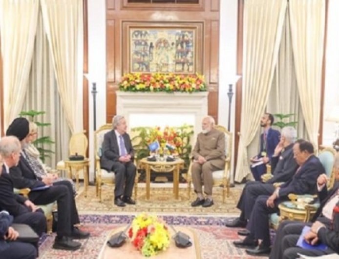 प्रधानमंत्री नरेंद्र मोदी ने अपने समकक्षों के साथ इंफ्रास्ट्रक्चर और हेल्थकेयर समेत अन्य मुद्दों पर की बात