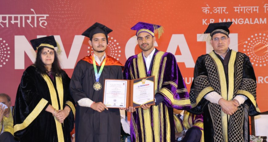 के.आर. मंगलम विश्वविद्यालय का 7वां दीक्षांत समारोह, 1,842 छात्रों को मिली डिग्रियां