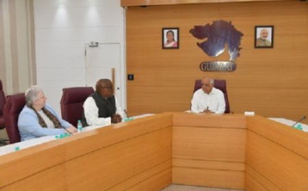 भूपेंद्र पटेल ने कॉमनवेल्थ गेम्स 2030 के लिए पहली बार गुजरात आए प्रतिनिधिमंडल से मुलाकात की