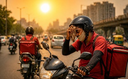 दिल्ली-एनसीआर में बढ़ी गर्मी की मार: गिग वर्कर्स के लिए खतरा, दोपहर में काम रोकने की मांग