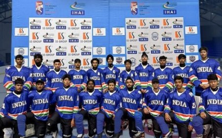 इंडिया अंडर-18 आइस हॉकी टीम एशिया कप के लिए बिश्केक पहुंची