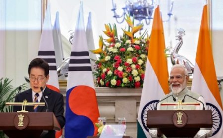 दक्षिण कोरिया-भारत शिखर सम्मेलन में आर्थिक साझेदारी पर लगी मुहर, 2030 तक 50 अरब डॉलर व्यापार का लक्ष्य