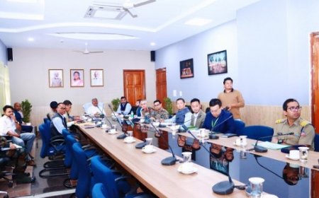 मणिपुर के गृह मंत्री ने सीमा पर बाड़ लगाने के काम की समीक्षा की, सुरक्षा व्यवस्था को और तेज करने के निर्देश दिए
