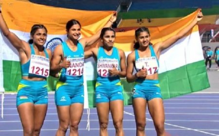 न्यू ताइपे सिटी एथलेटिक्स ओपन: भारतीय महिला टीम ने 4x100 मीटर रिले रेस में जीता गोल्ड