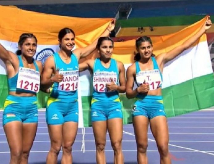न्यू ताइपे सिटी एथलेटिक्स ओपन: भारतीय महिला टीम ने 4x100 मीटर रिले रेस में जीता गोल्ड