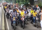 हर घर तिरंगा अभियान के तहत प्रयागराज में निकाली गई मोटरसाइकिल रैली