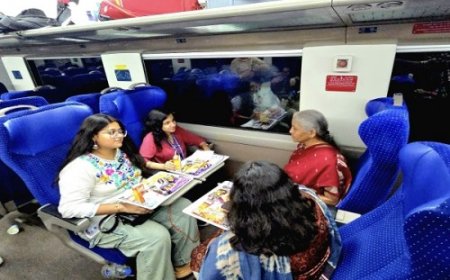 ब्रिक्स बैठक के लिए वंदे भारत से जयपुर पहुंचीं केंद्रीय वित्त मंत्री निर्मला सीतारमण, ट्रेन में युवाओं से की चर्चा