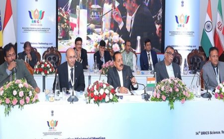 ब्रिक्स विज्ञान मंत्रियों की बैठक में सर्वसम्मति से अपनाई गई 'चेन्नई घोषणा', विज्ञान और नवाचार सहयोग को मिलेगा नया आयाम: केंद्रीय विज्ञान एवं प्रौद्योगिकी राज्य मंत्री डॉ. जितेंद्र सिंह
