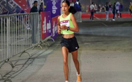 2 घंटे 51 मिनट में 42 किमी दौड़ पूरी, पहाड़ की बेटी भागीरथी ने 'हैदराबाद मैराथन' में लहराया परचम